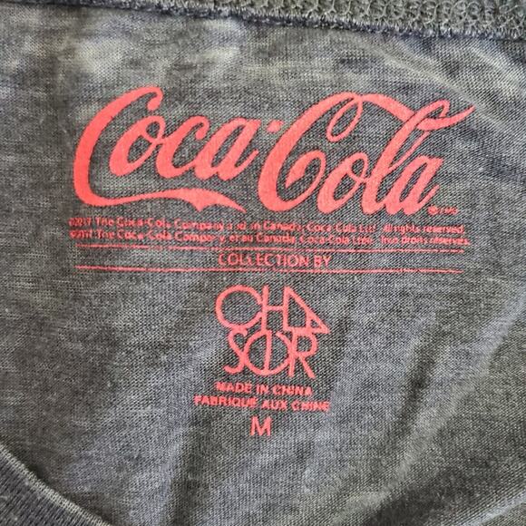 Coca-Cola | Yes, Coke Burnout Soft Lightweight Graphic Muscle Tee Tank Top - Picture 6 of 8